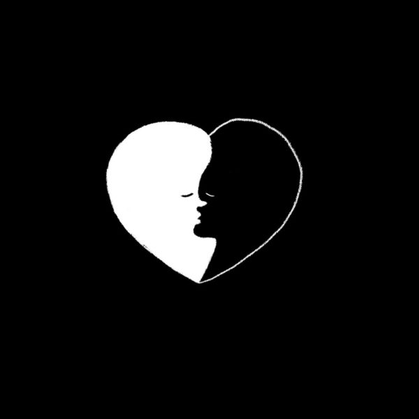 Illustration "Yin yang love"