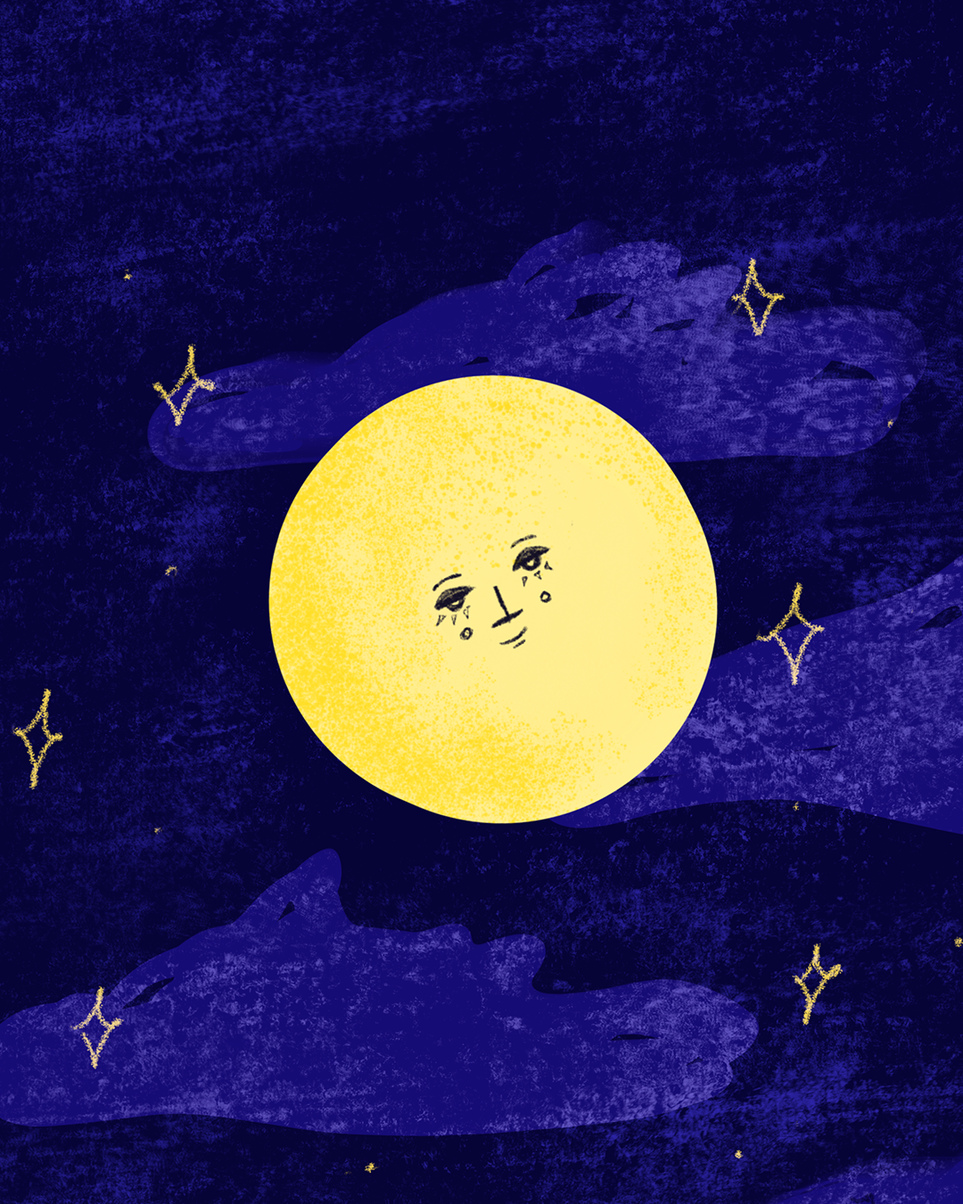 Zoom sur la pleine lune