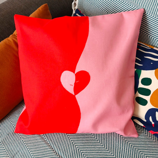 Housse coussin "Valentines love"