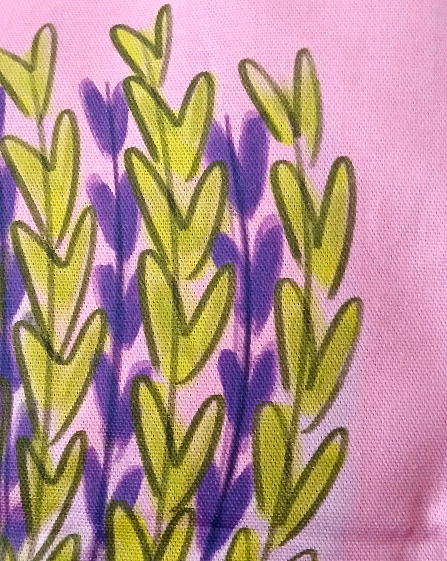 Détail toile coussin